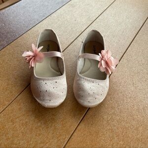 Cat & Jack Pink Kids Shoes with Flower Accent